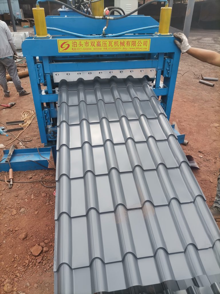 Color steel tile press