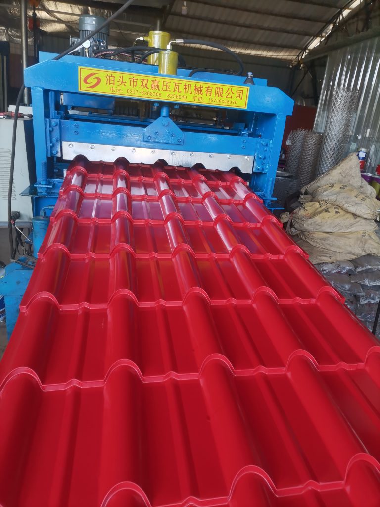 Color steel tile press