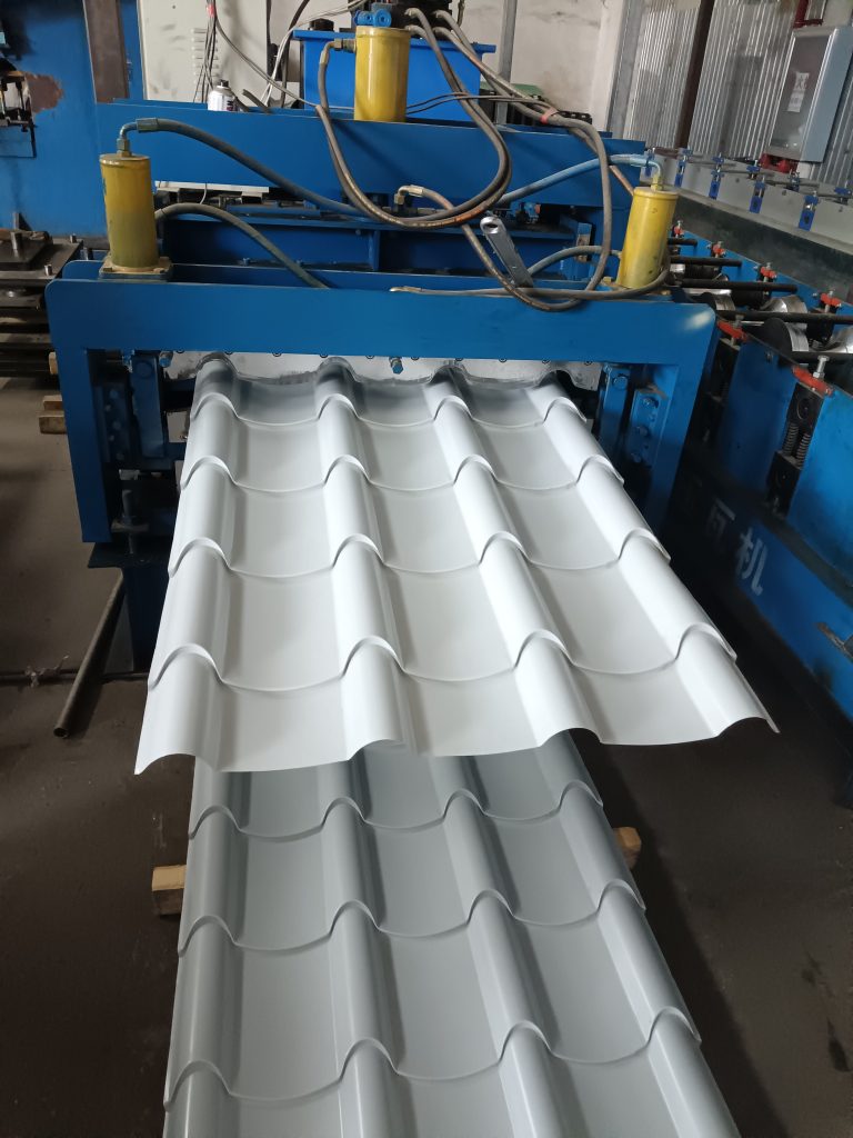 Color steel tile press