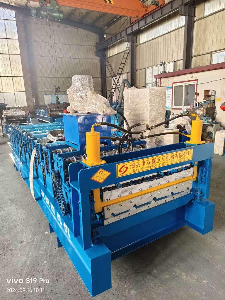 Two-layer color steel tile press machine