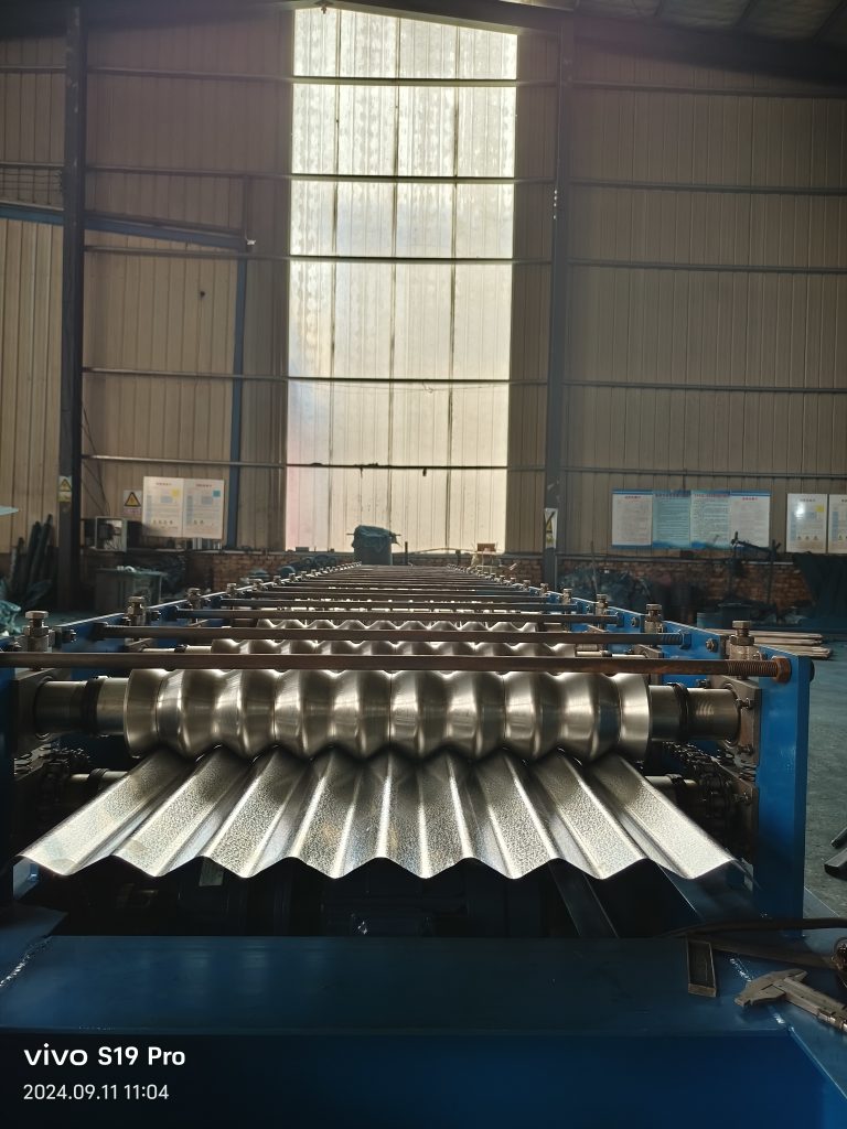 wave tile color steel roll forming machine